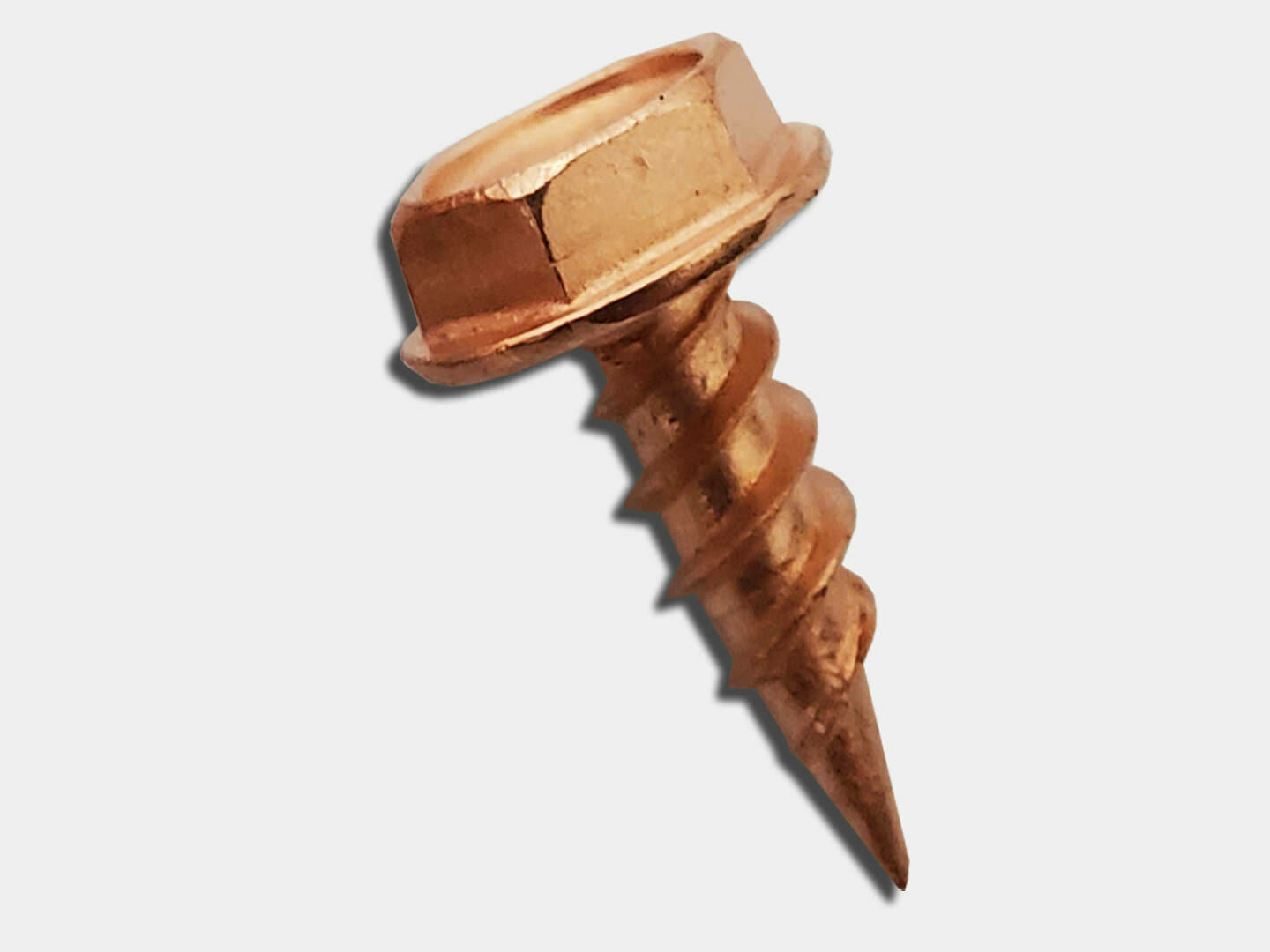 Copper Plated 3/8" Stainless Steel Zip Screws Gutter Shop K&M