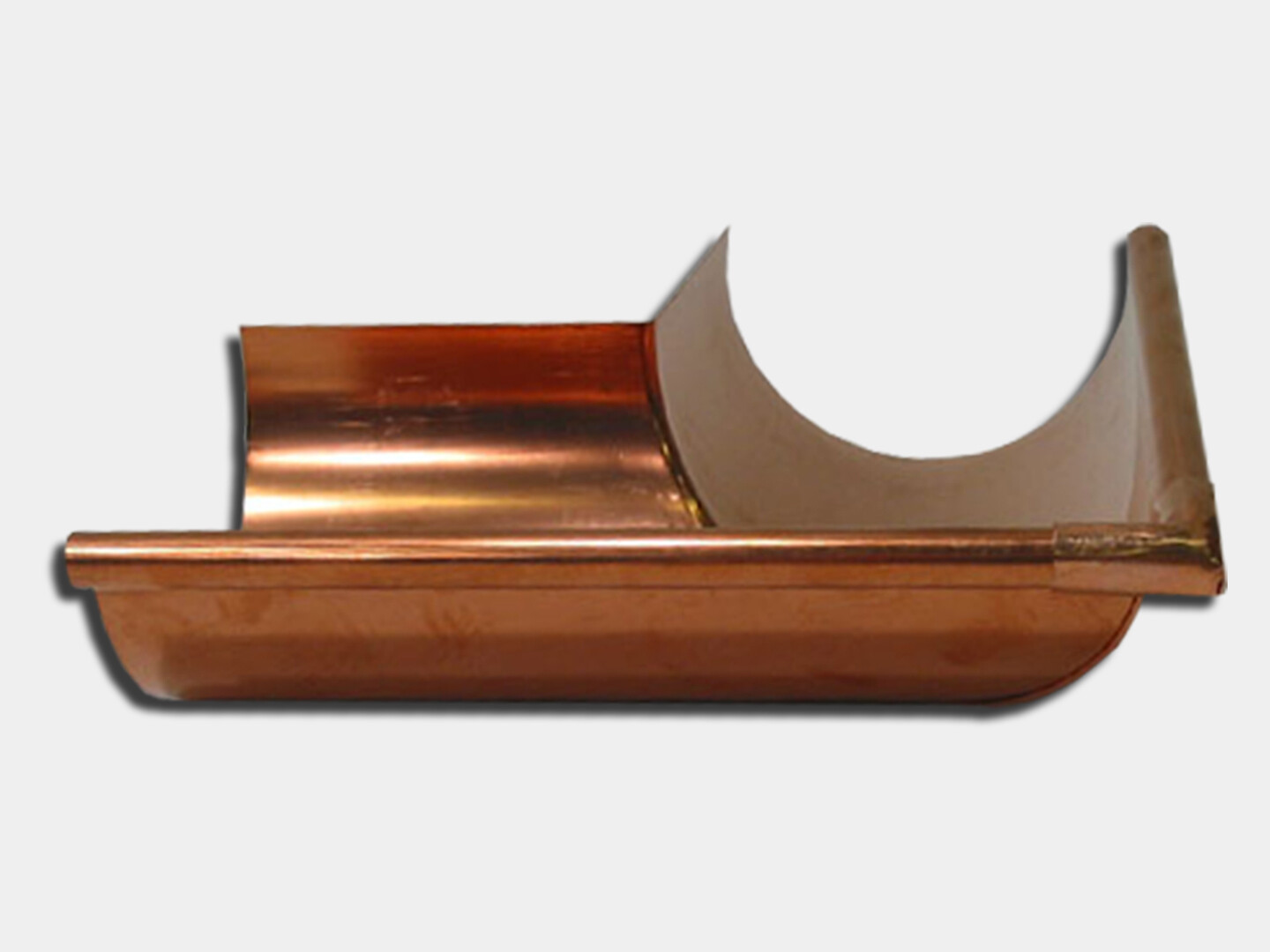 Copper Half Round Gutter Outside Miter - Shop - K&M Sheet Metal and ...