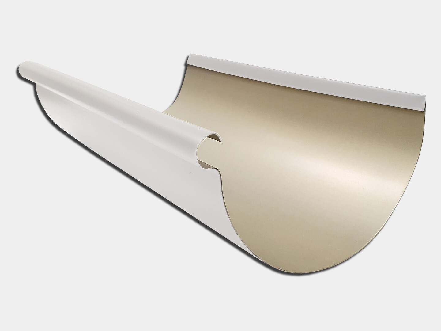 Aluminum 0.032" HalfRound Reverse Bead Gutter K&M Shop K&M Sheet