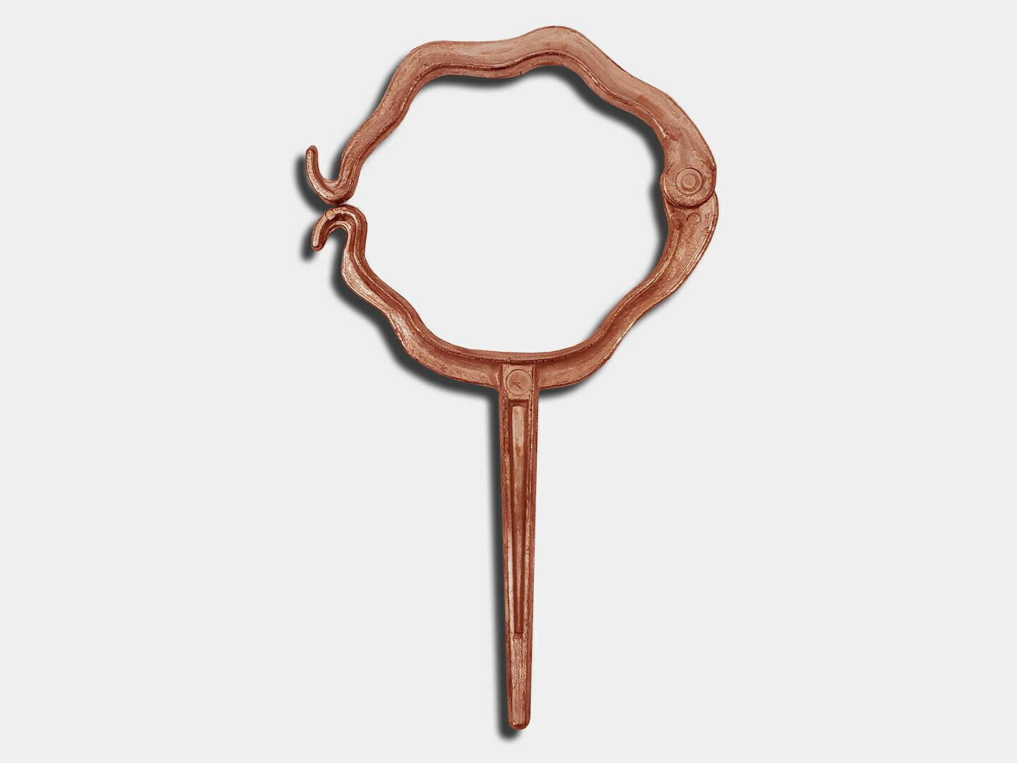 Round Corrugated Copper Downspout Hook Wall Attachment Shop K&M