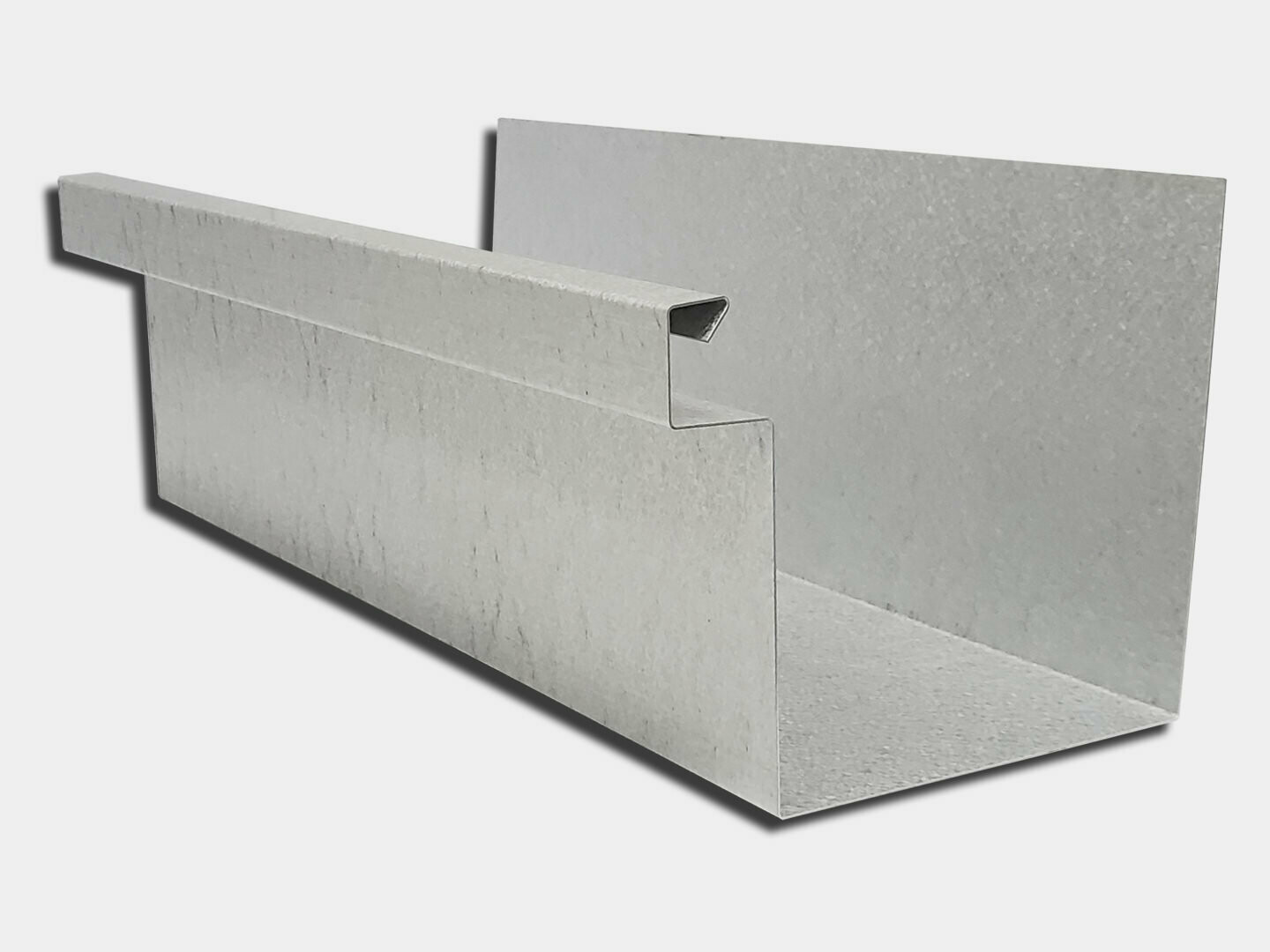 24 Gauge Galvalume Commercial Box Gutter K&M Supply Shop K&M