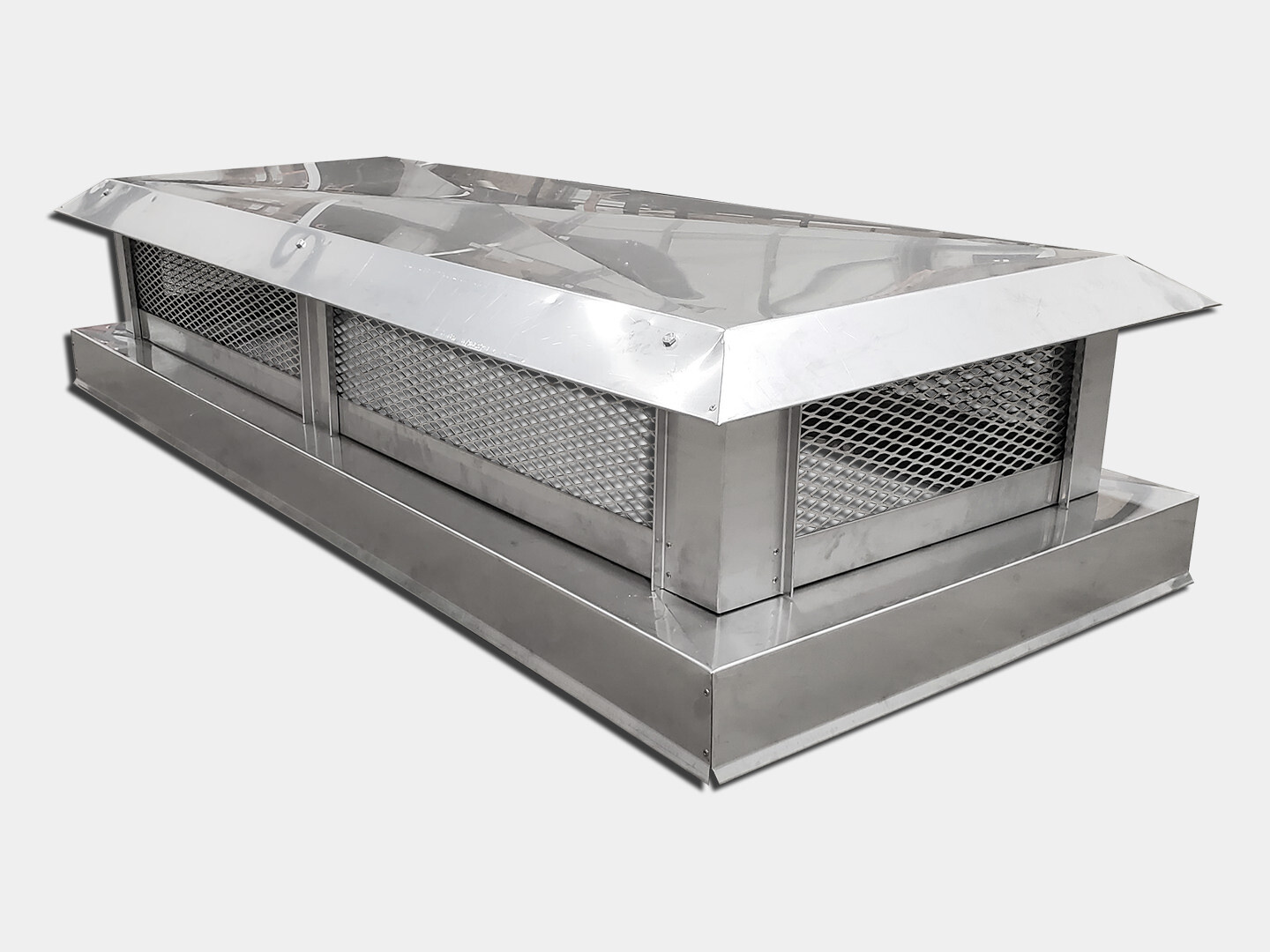 Simple MultiFlue Flat Roof Custom Made Chimney Cap Shop K&M Sheet