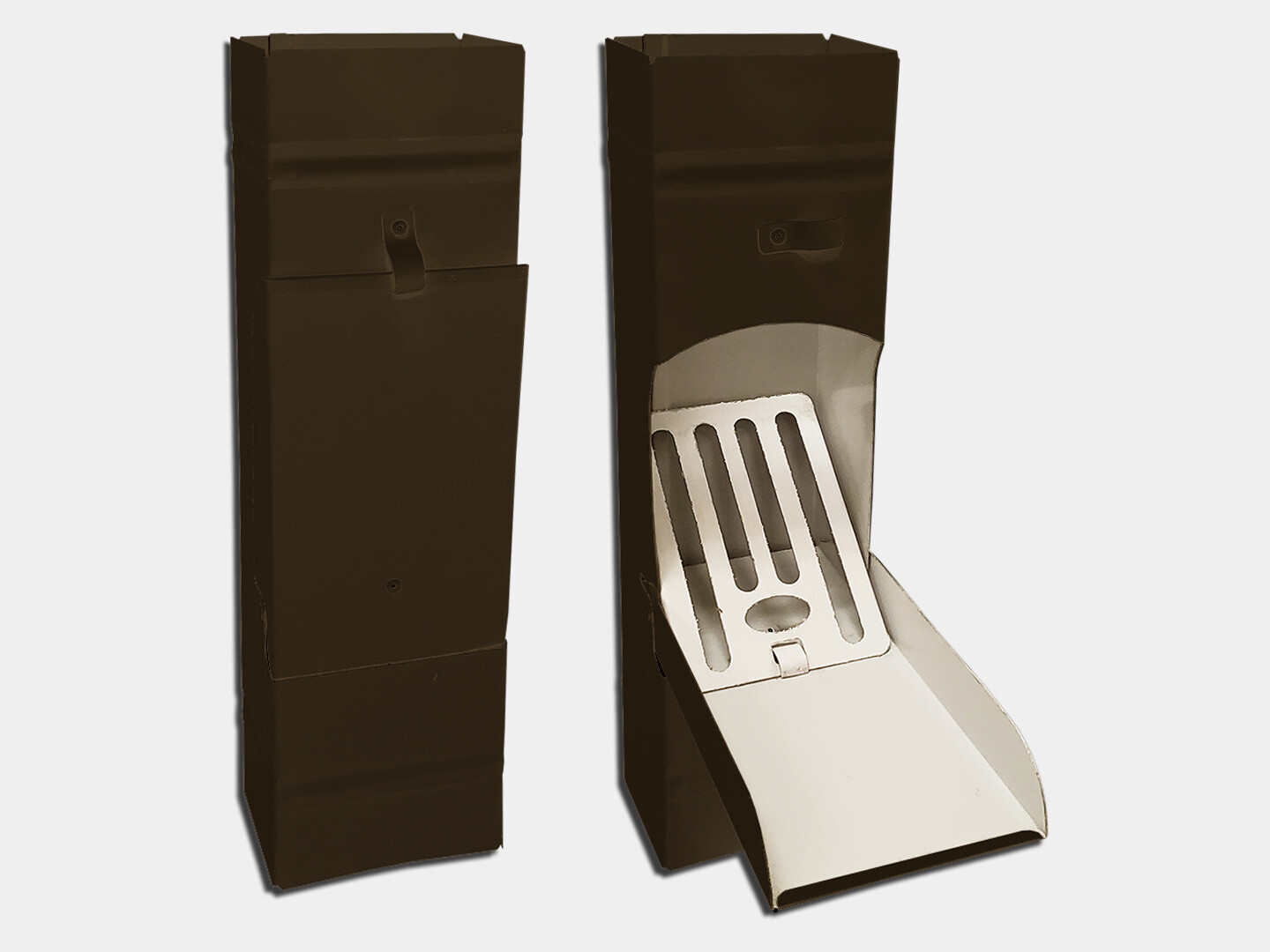 Plain Square Kynar Steel Downspout Cleanout K&M Supply