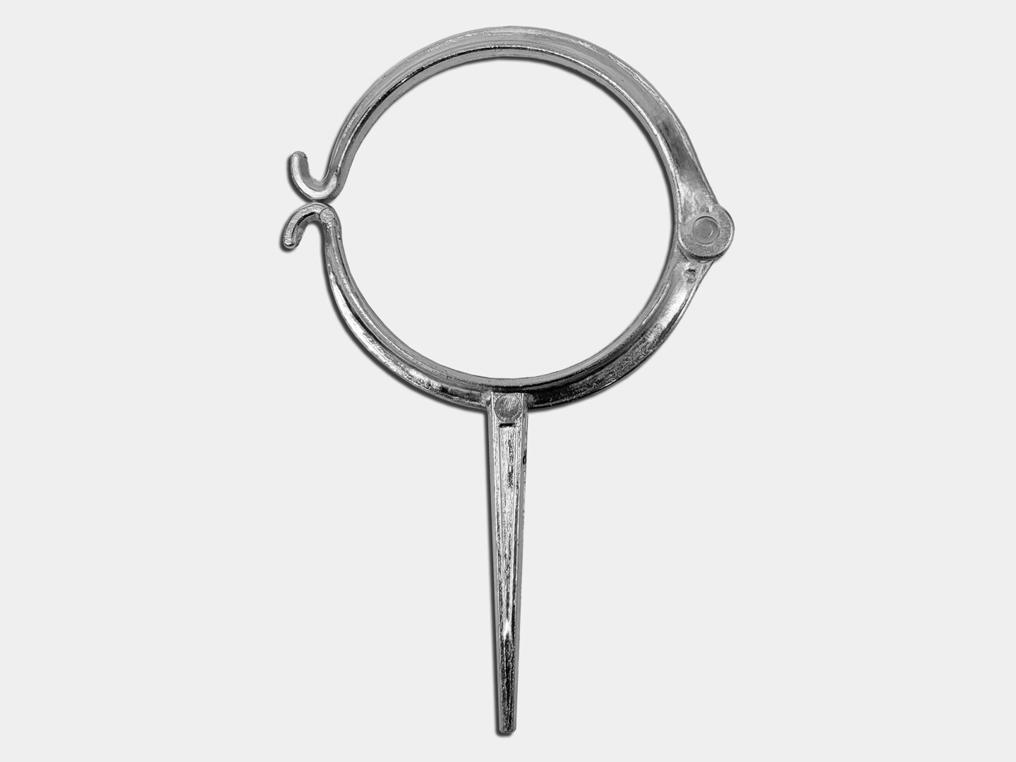 Plain Round Downspout Hook Wall Attachment Cast Zinc