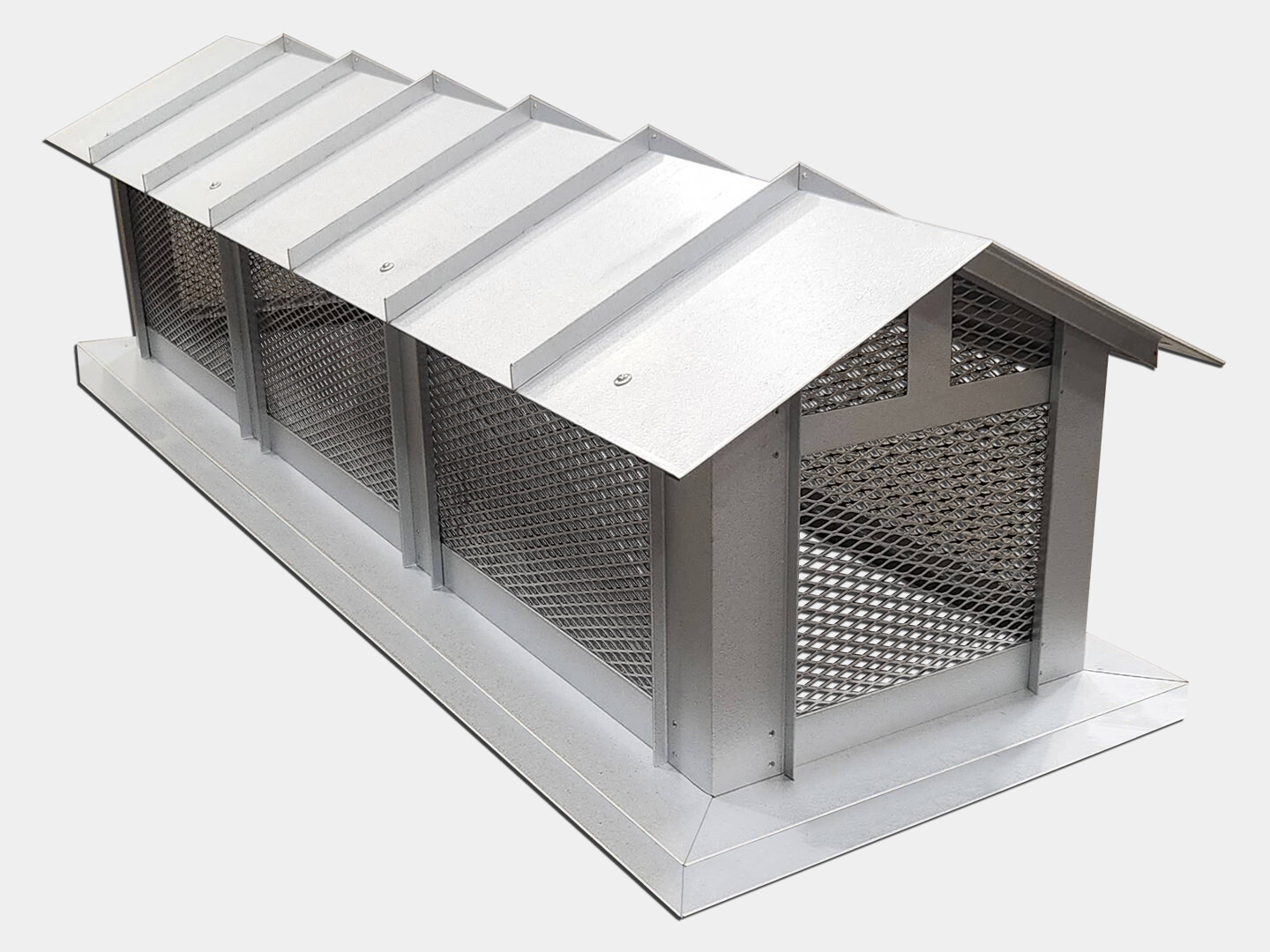 Custom Rake Standing Seam Roof Chimney Cap