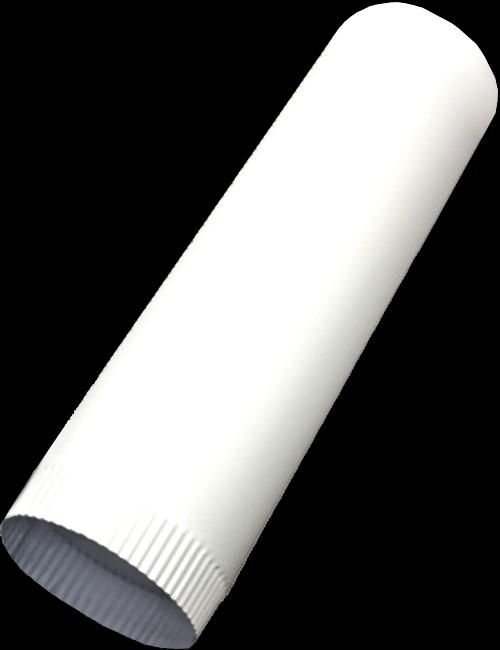 Kynar® Steel 24 Gauge Plain Round Downspout