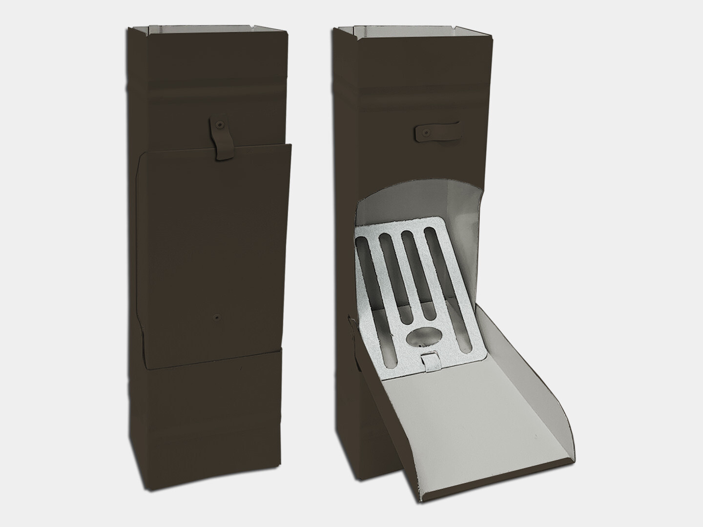 Plain Square Kynar Steel Downspout Cleanout K&M Supply