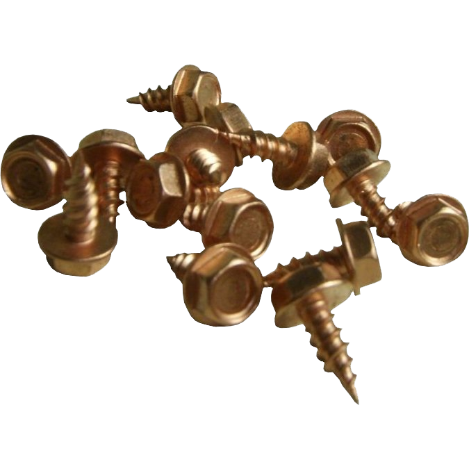 Copper Plated 3/8" Zip Screw