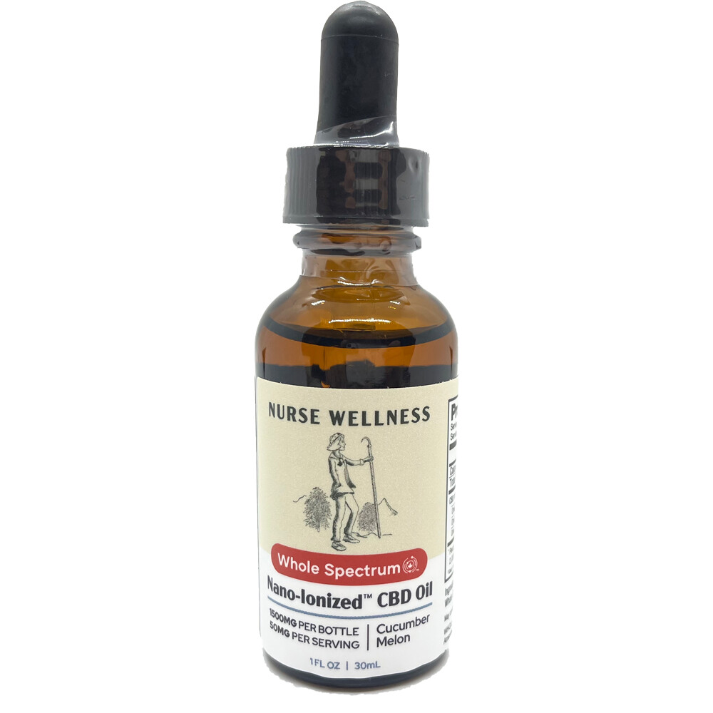 Nurse Wellness Whole Spectrum™ CBD Oil Medium 1500mg Cucumber