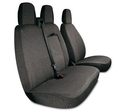 Coprisedili Texmar Per Fiat Ducato, Peugeot Boxer, Citroen Jumper 2006-2018 - 2+1, Tessuto Nero - Foto 11