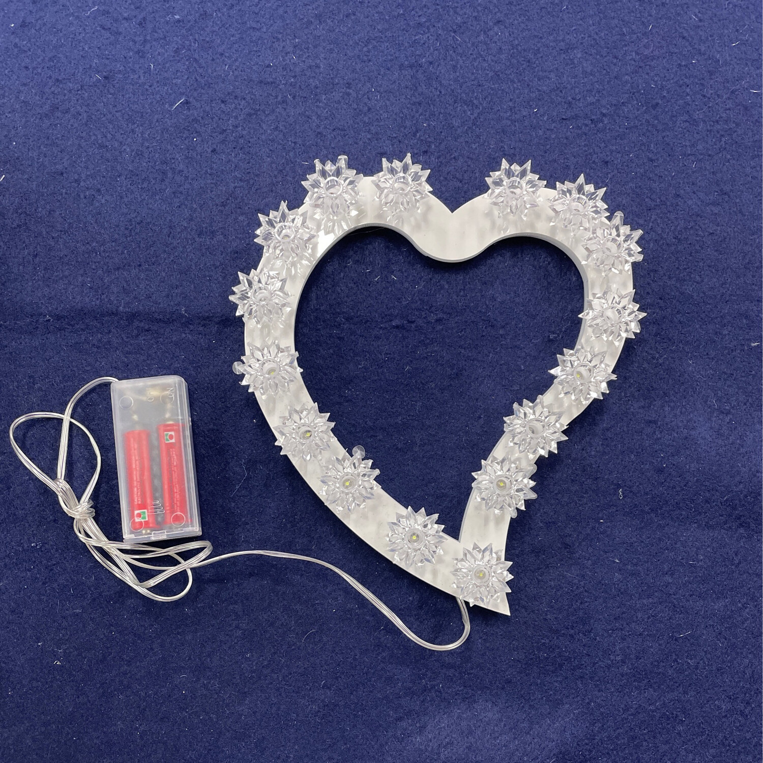 Cuore votivo grande a batteria