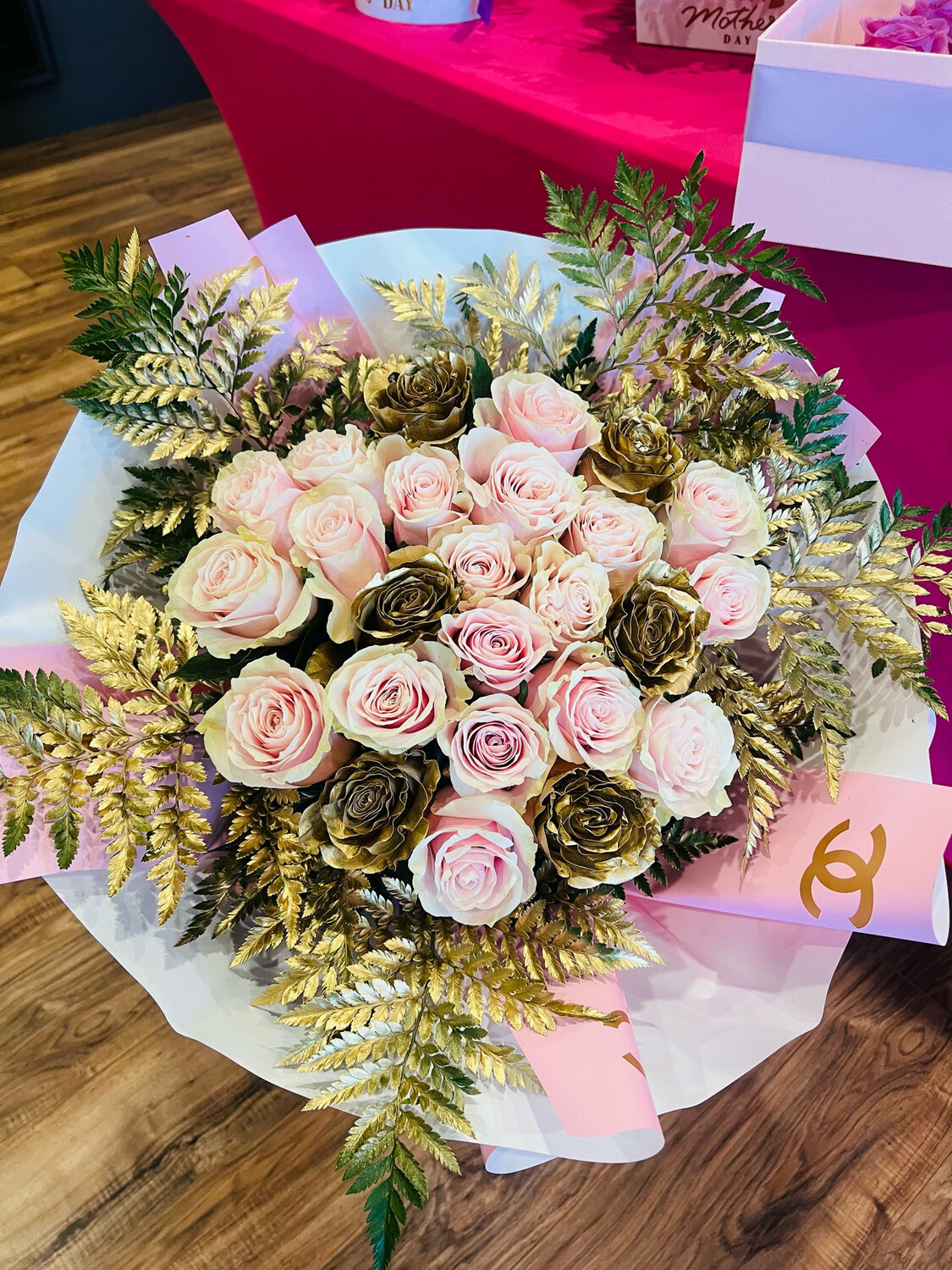 24 Paper Wrapped roses Store Shantalls Flower & Gifts