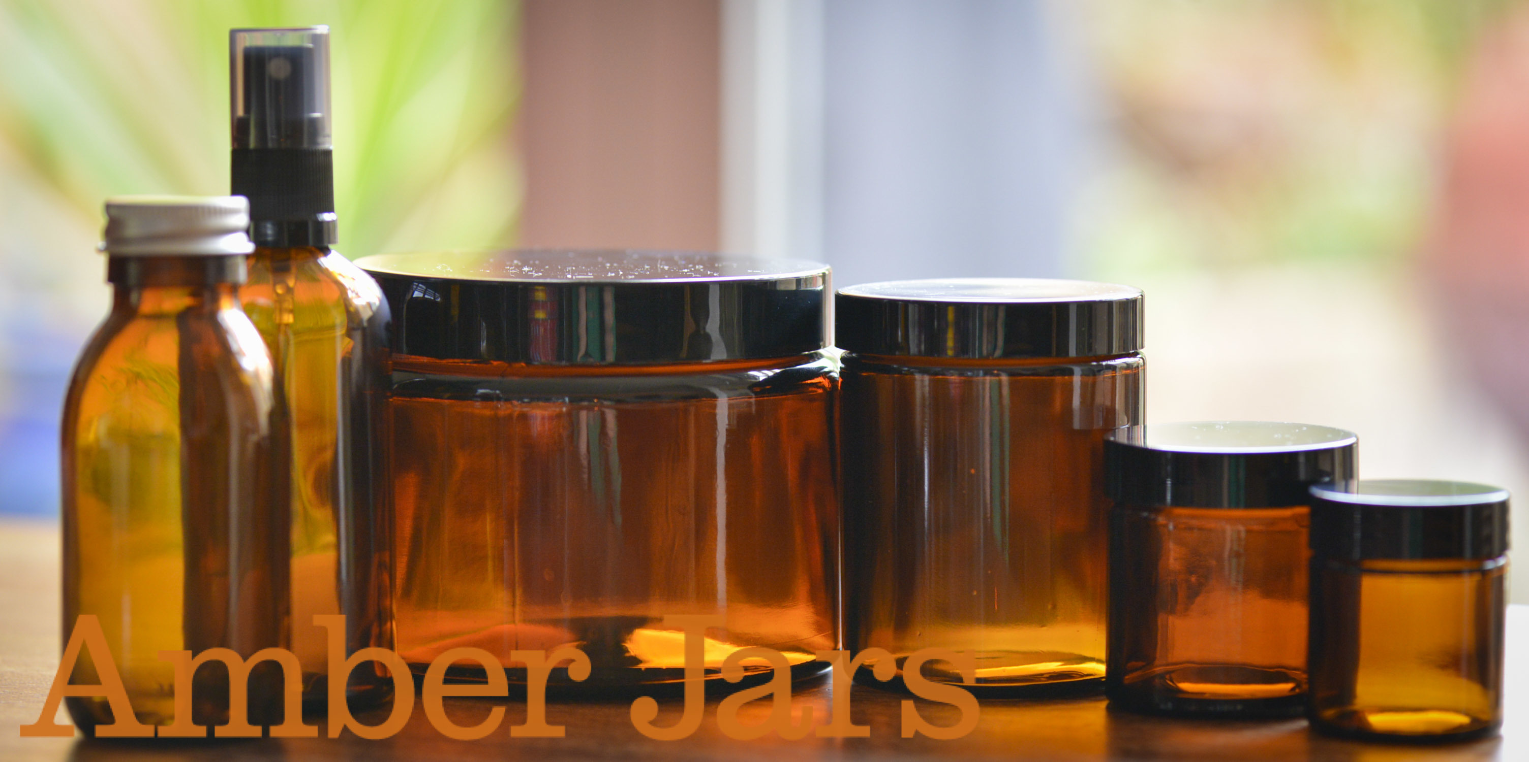 Free Postage Amber Glass Jars Amber Glass Jars & Bottles droppers Aromatherapy Candle Spray