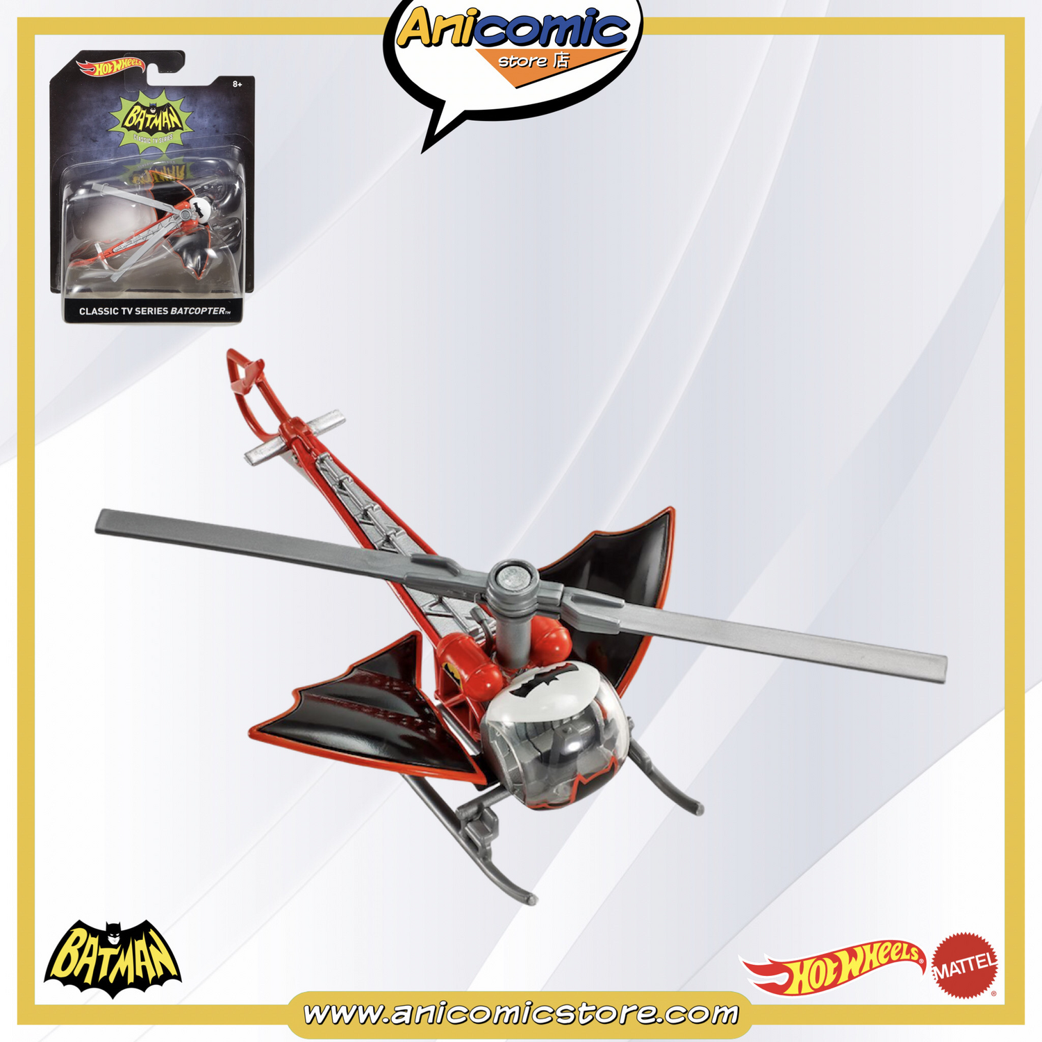 Hot Wheels Batcopter - Batman 1966 - DC Comics