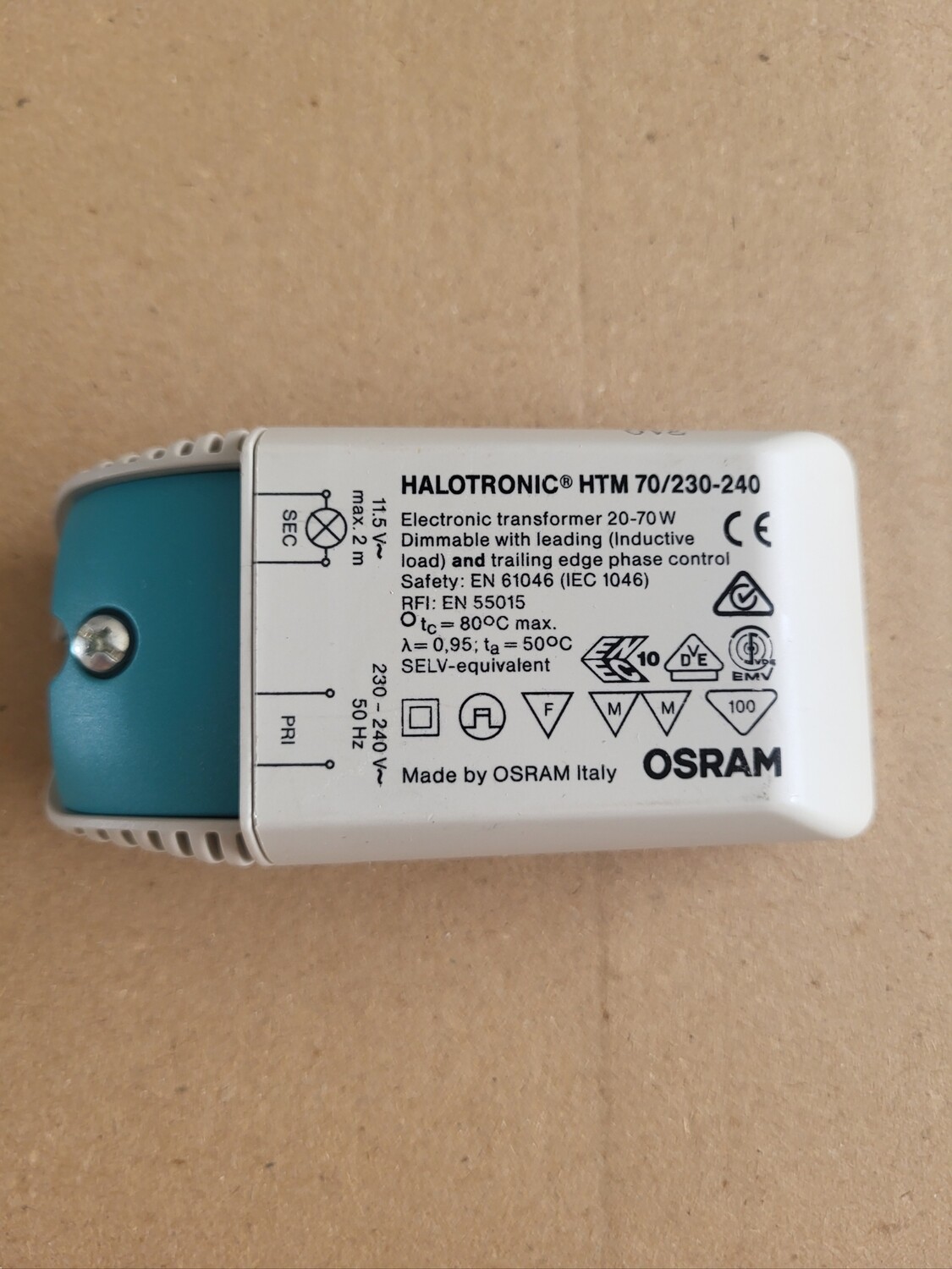 TRANSFORMATEUR OSRAM HALOTRONIC HTM 70/230-240