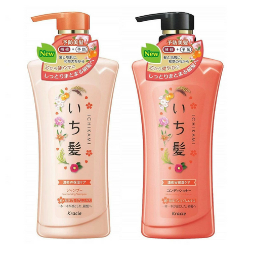 Kracie - Ichikami Shampoo & Conditioner Set Moisturizing