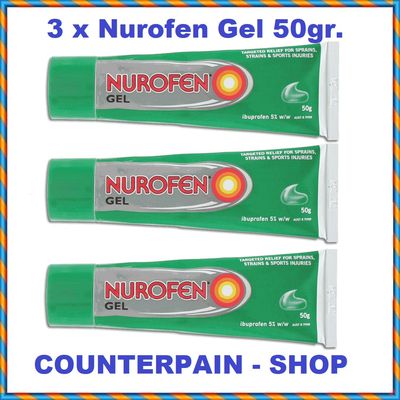 3 x Nurofen Gel 50gr.