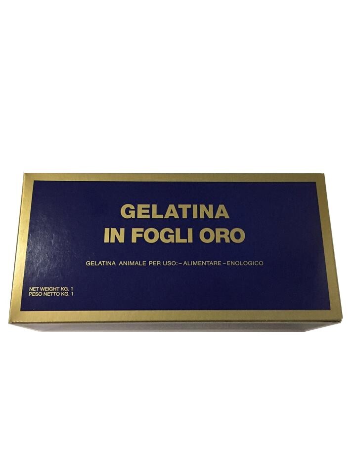 Colla di Pesce Gelatina animale in fogli Oro