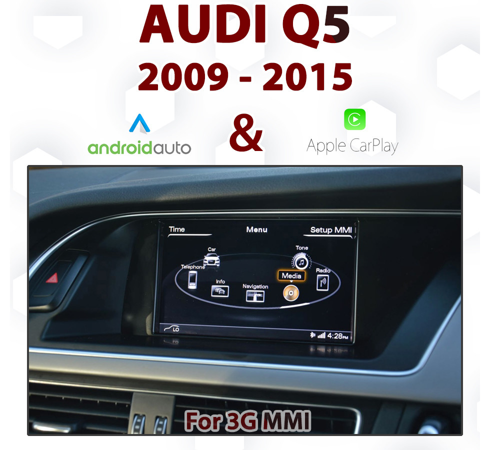 Touch Android Auto & Apple CarPlay Integration For Audi Q5 3G MMi Audio