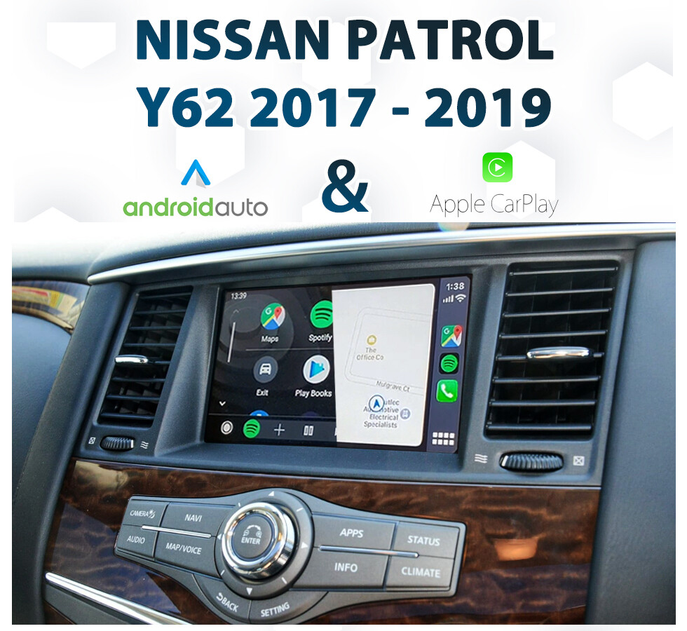 Nissan Y62 PATROL / ARMADA Series 4 & 5 Apple CarPlay & Android Auto