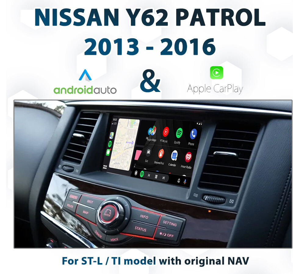 Nissan Y62 Patrol / TI / TIL CarPlay Android Auto