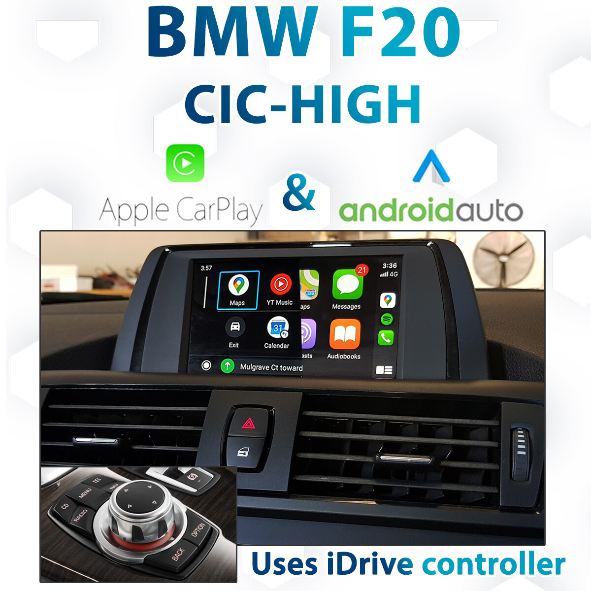 BMW F20 1 Series iDrive CICHIGH Apple CarPlay & Android Auto