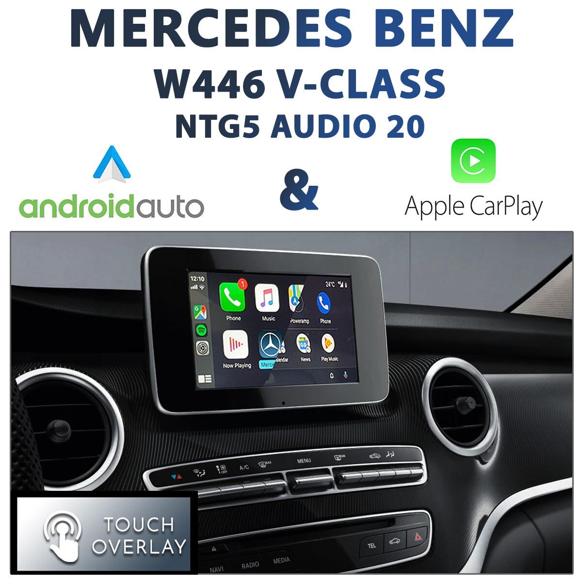 [NTG5 AUDIO20] Mercedes Benz W446 VClass Touch and Dial control