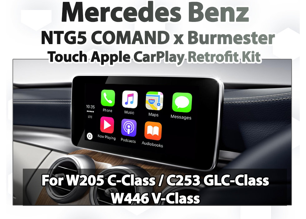 Mercedes Benz NTG5 COMAND Burmester Sound system Apple CarPlay with