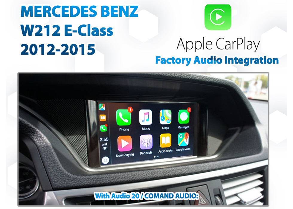 Mercedes Benz W212 EClass 2011 2015 NTG4.5 Integrated Apple CarPlay