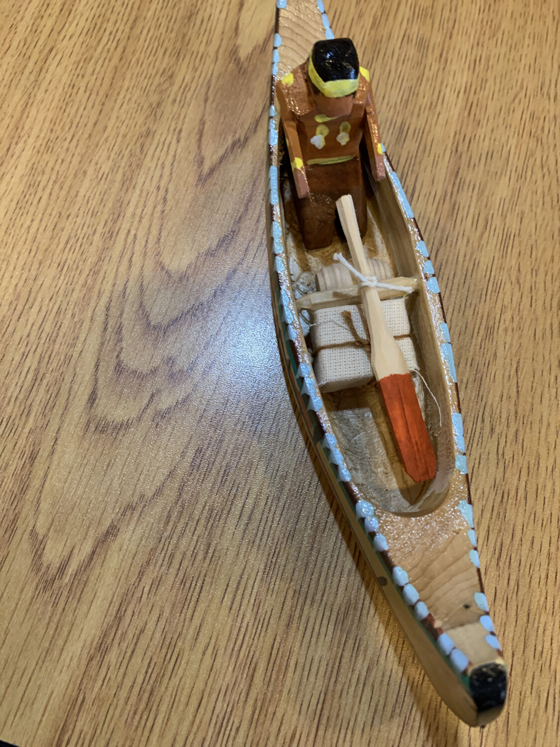 Handcarved PaddleToTheSea Canoe Large Shop Falling Rock Cafe and