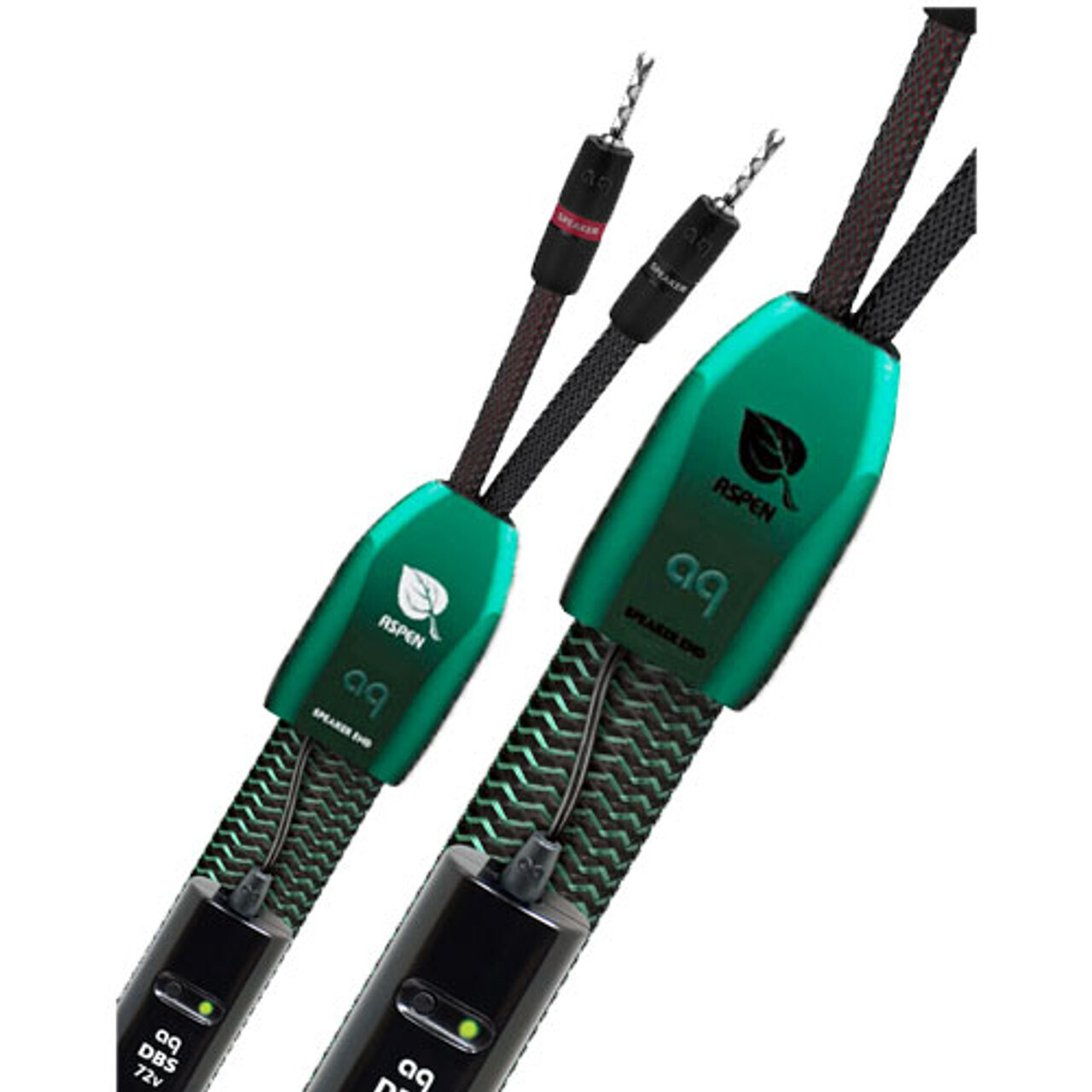 Audioquest speaker cables 8 ft pair Aspen BFA bananas DEMO