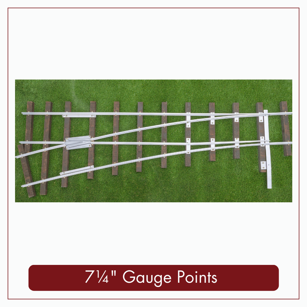 7¼" Gauge Garden Railway Points (5/8" x 5/8" Rail)
