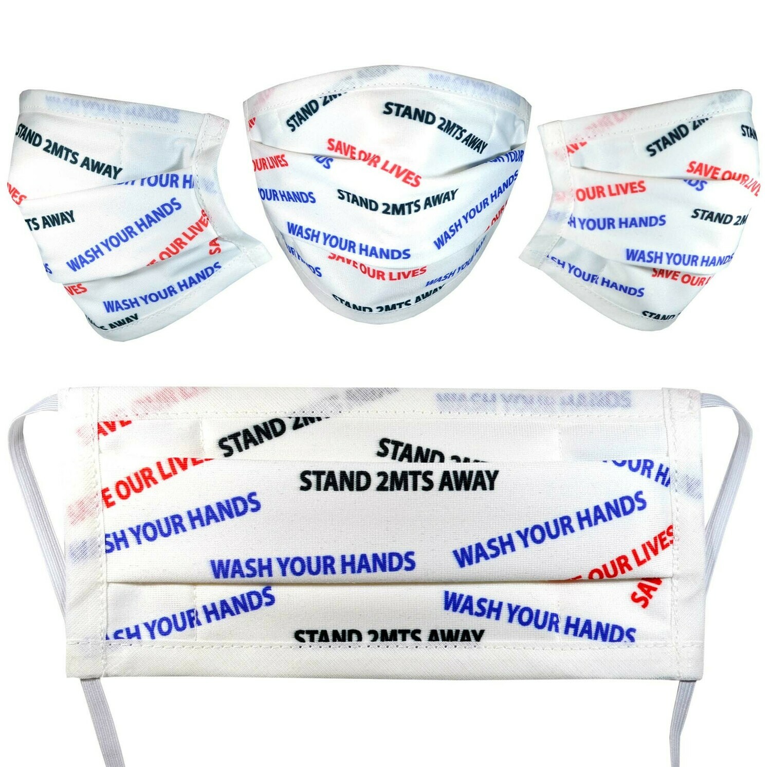 Raise Awareness & Slogans Face Masks with Filter Pocket