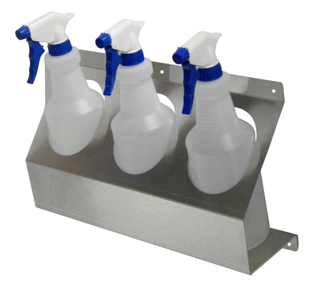 Aluminum Triple Spray Bottle Holder Store FPM Metals