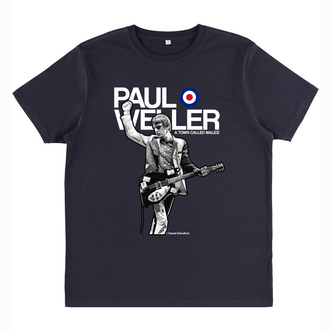 Men's x Paul Weller Ringer T-shirt in Dark Brown