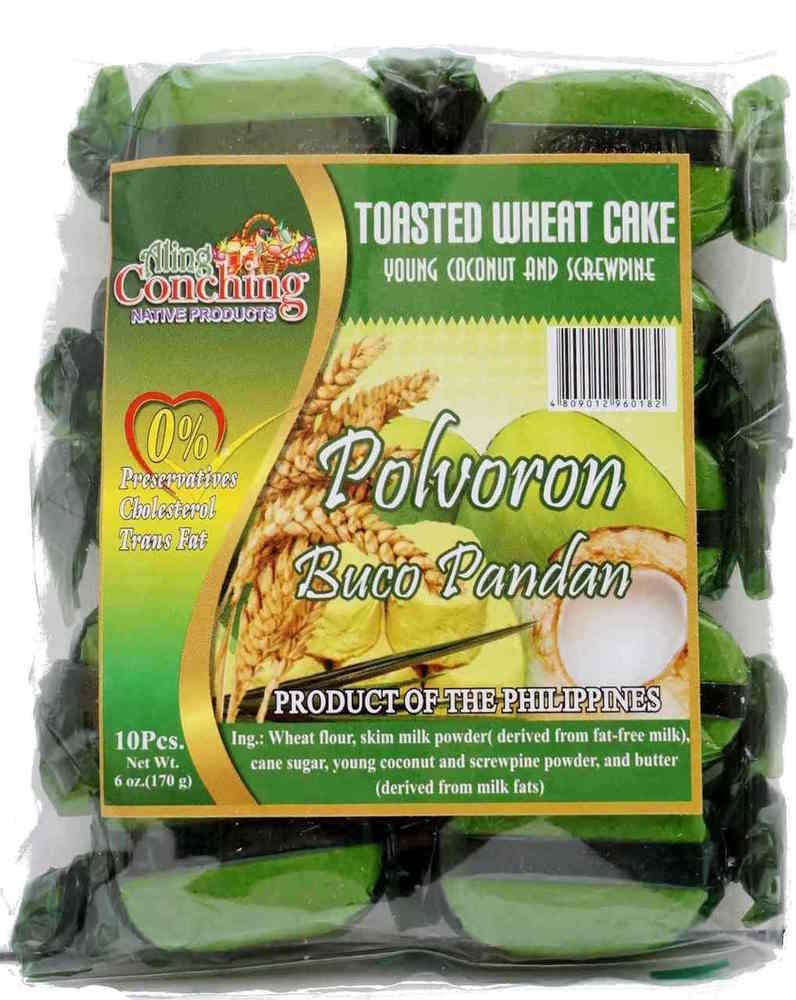 Polvoron Buco Pandan Pack Of Three 10 Pcs A Pack (4809012960182)