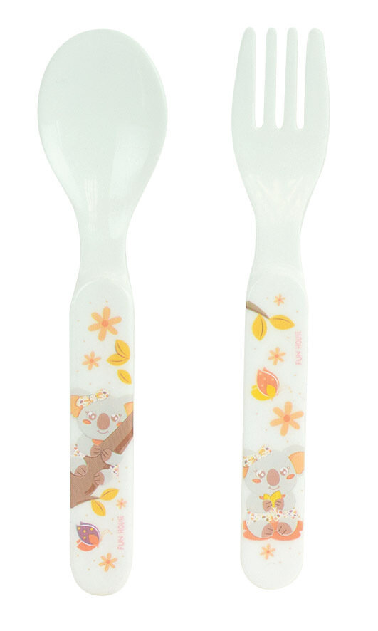 Set De Couverts Enfants Acier Inoxydable 18/10 - Cuillère + Fourchette Avec Étui - Sans BPA