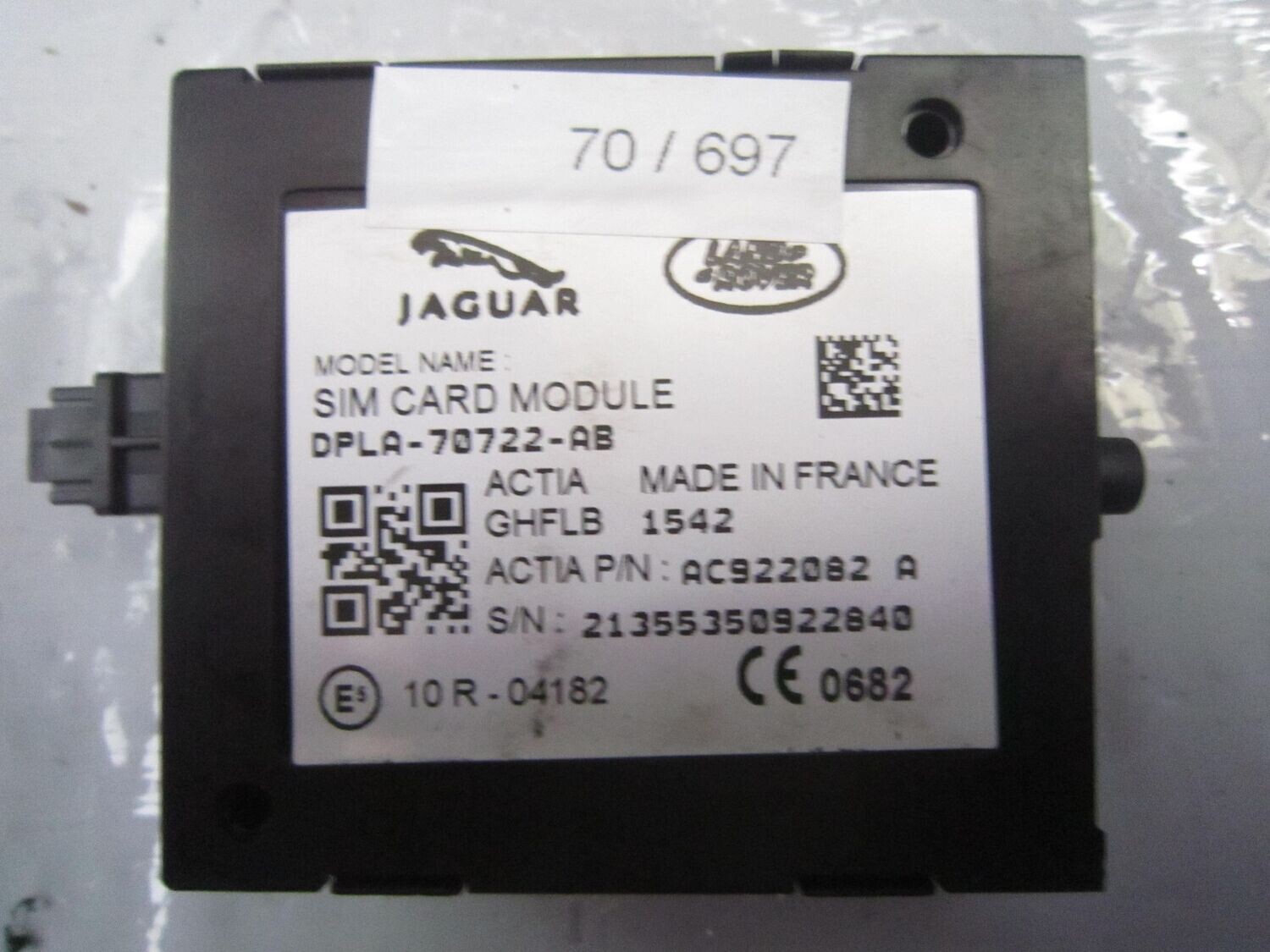 70-697 Modulo Map Pilot Land Rover DPLA-70722-AB DPLA70722AB SIM CARD ...