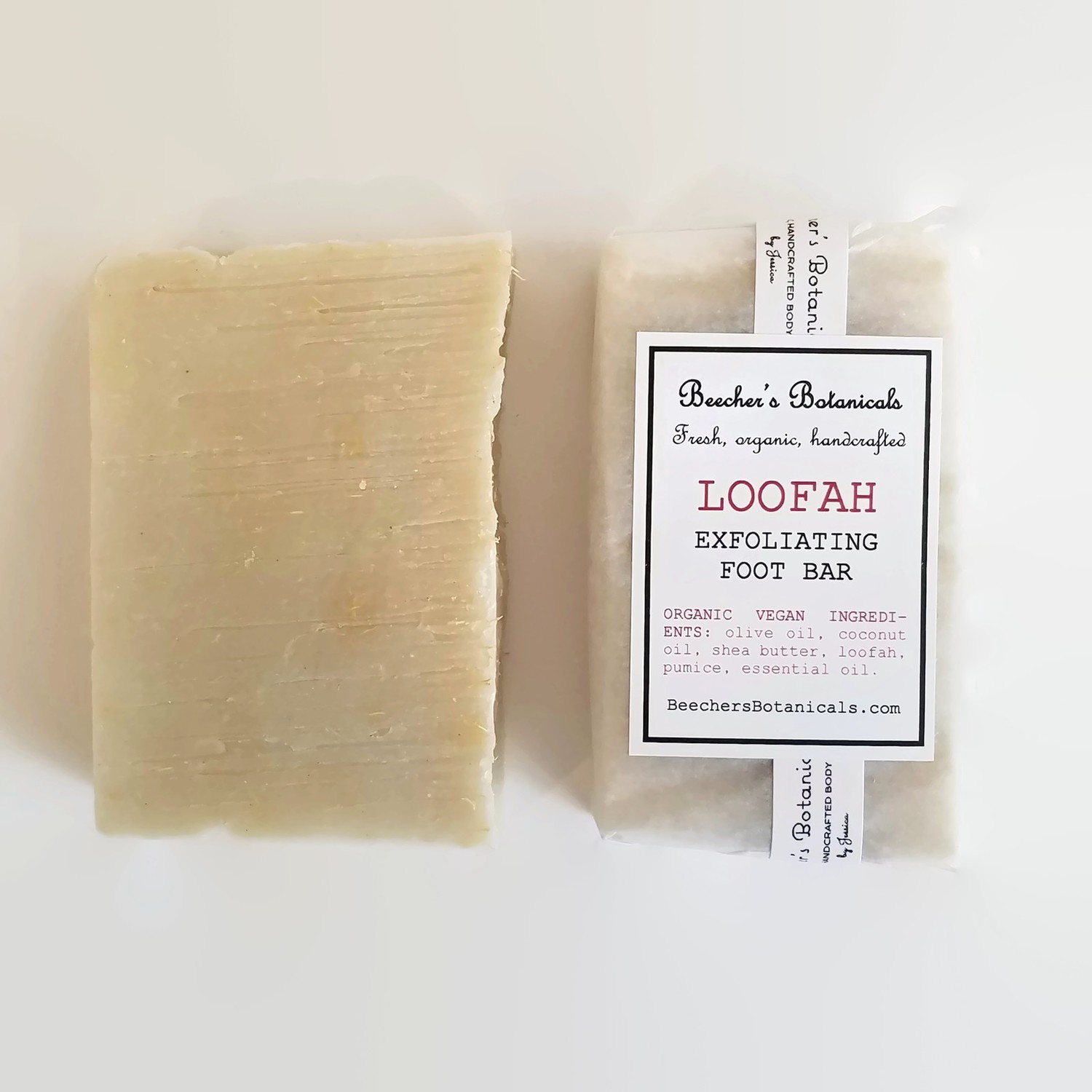 Natural Loofah Soap Bar Beecher's Botanicals