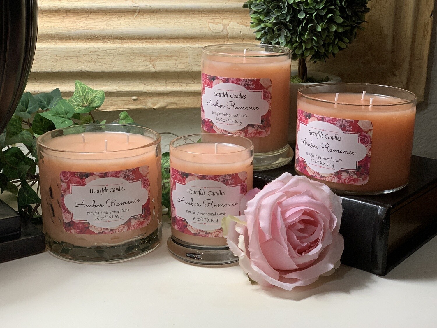 Amber Romance Solid Candle