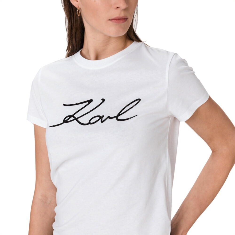 Karl Lagerfeld Tshirt Signature Blackgold main image 0