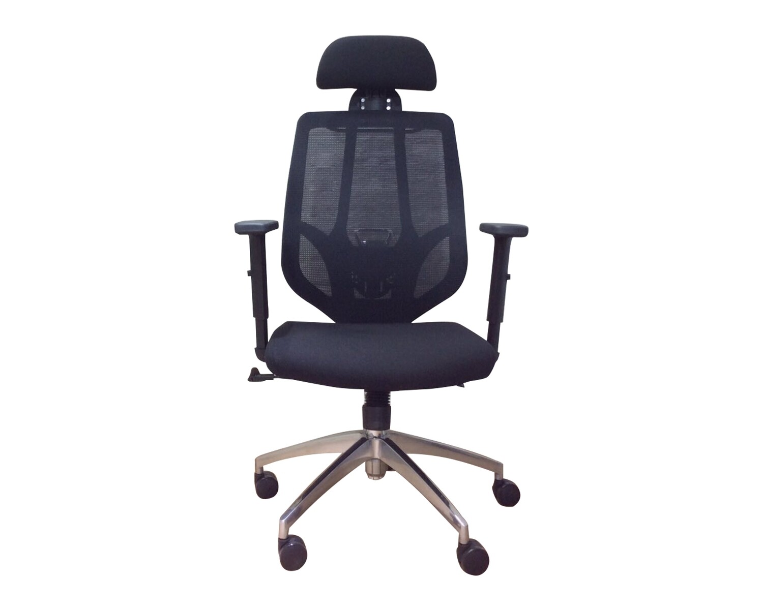 Ofix Korean100J Mid Back Mesh Chair (Grey, Black)