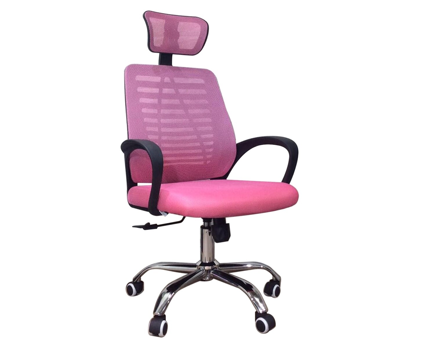 Ofix Deluxe43 High Back Mesh Office Chair (Pink, Black)