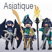 Figurine Playmobil Samouraï Ninja - Vintage, Bon État, Thème Château Et Asie