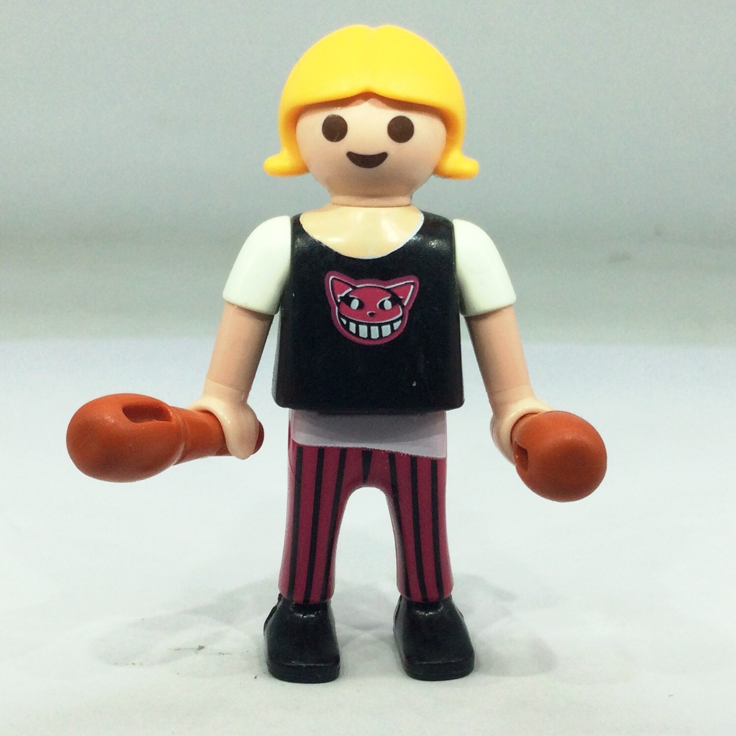 Personnage PLAYMOBIL Fille Avec Trottinette - Accessoire Vintage Pour Jeu De Parc - Bon état