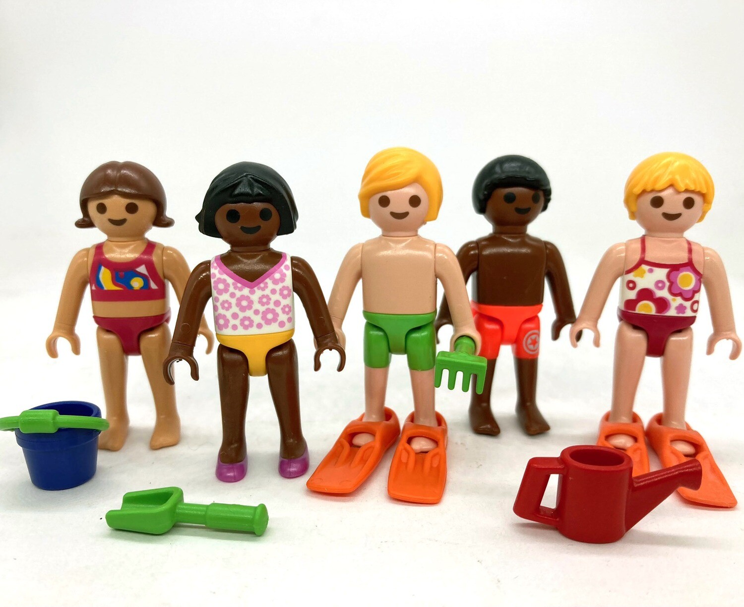LOT De 6 ENFANTS PLAYMOBIL Divers - École, Hôpital, Maison, Occasion Bon État