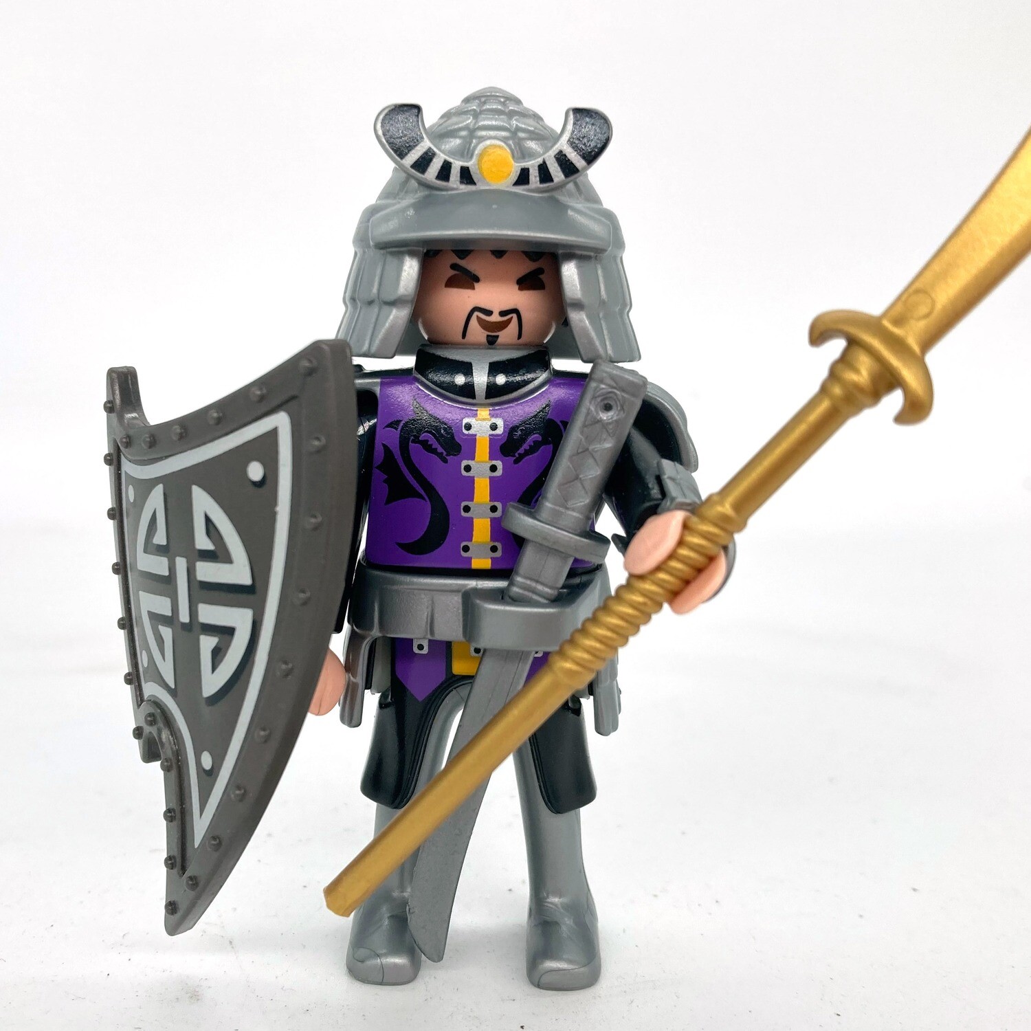 Personnage Playmobil Samouraï Ninja - Figurine Vintage Armes, Thème Château