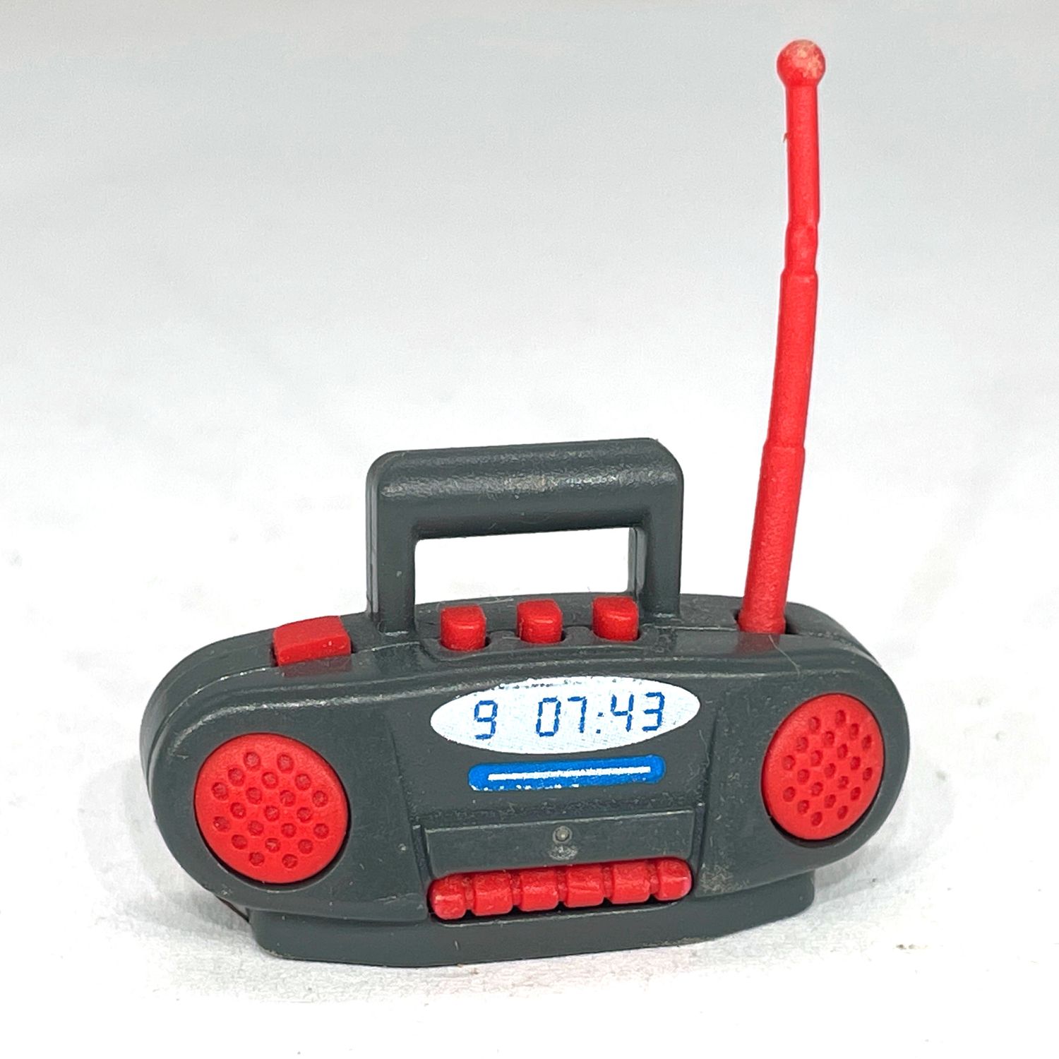 Playmobil radio transistor rouge gris