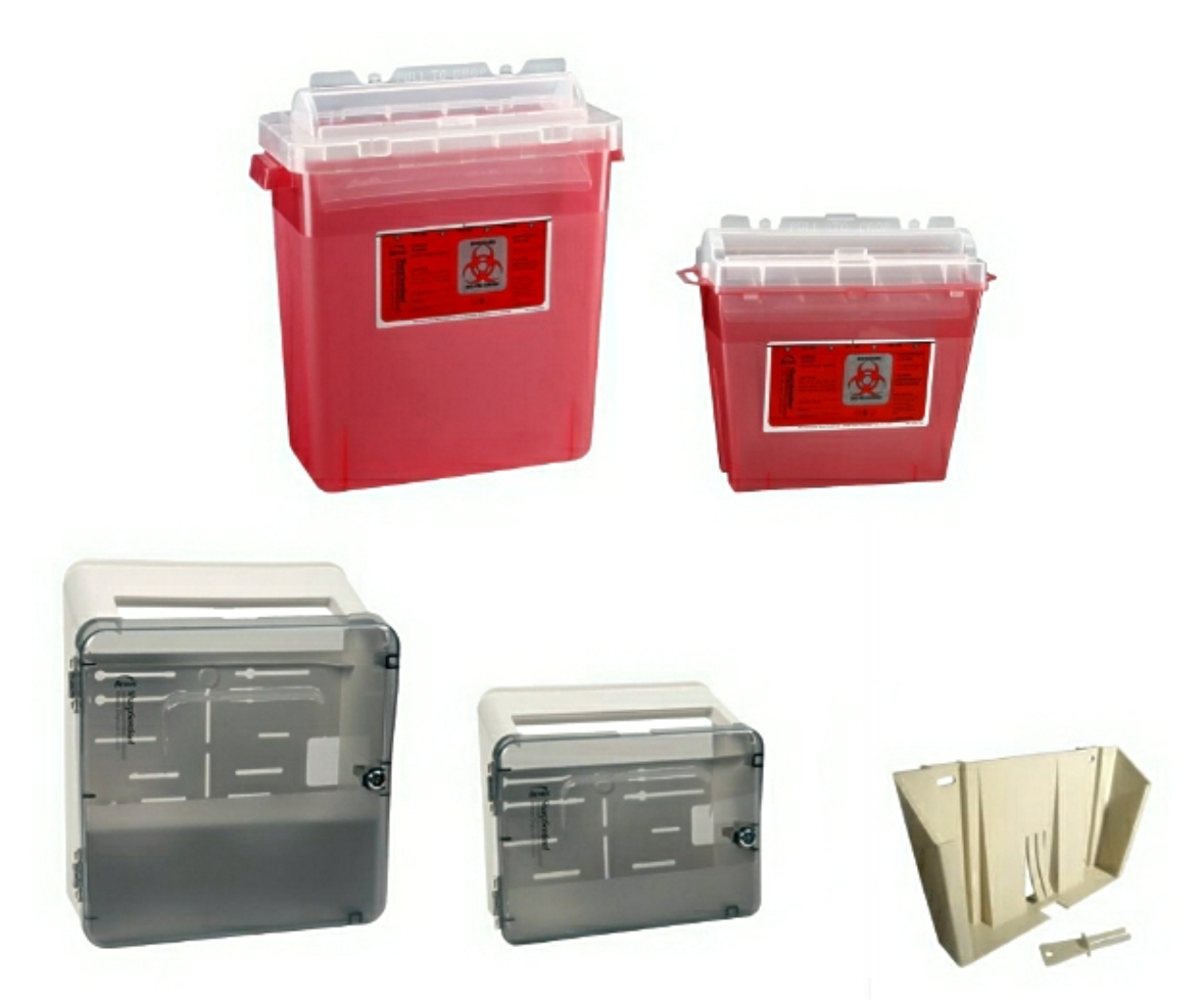 BEMIS SHARPS WALL ENCLOSURES, WALL BRACKET & INSERTS