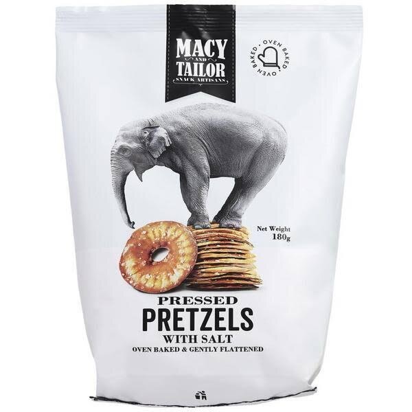 MACY AND TAILOR PRESSED PRETZEL WITH SALT (180G)